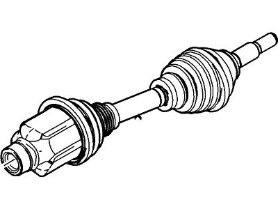 Ford DB5Z-3B436-A Shaft - Front Axle