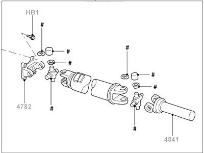 Ford 7L3Z-4602-D Drive Shaft Assembly