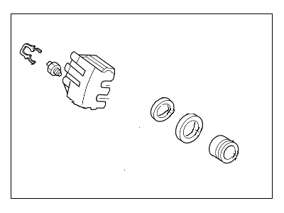 Ford 1L5Z-2V121-AARM Caliper Assy - Brake - Less Pads