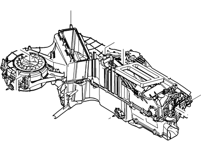 Ford 7C3Z-19B555-A Evaporator And Housing Assy