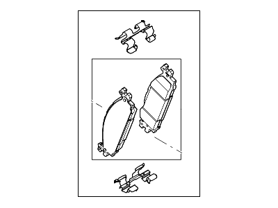 Ford BB5Z-2001-B Kit - Brake Lining