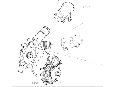 Lincoln 5M8Z-8501-B Pump Assy - Water