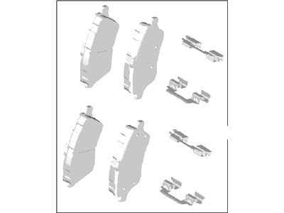 Ford AE8Z-2001-B Kit - Brake Lining