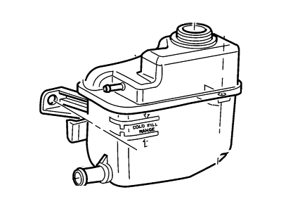 Mercury 1F1Z-8A080-BA Tank Assy - Radiator Overflow      