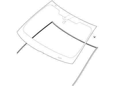 Ford BA1Z-7803100-A Glass - Windscreen