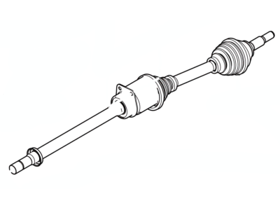 Ford BB5Z-3B436-V Shaft - Front Axle