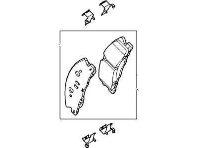 Ford DG1Z-2001-E Kit - Brake Lining