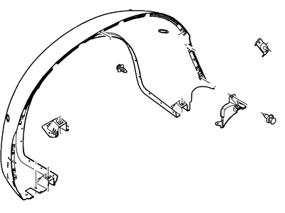 Ford BC3Z-16312-BPTM Fender Assy - Rear