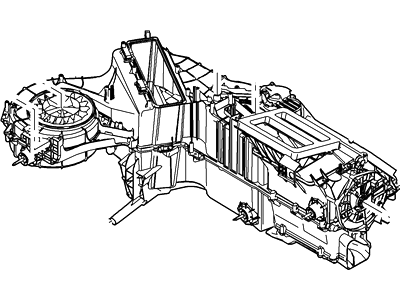 Ford 7C3Z-19B555-B Evaporator And Housing Assy