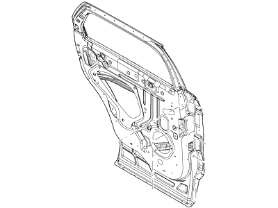 Ford BB5Z-7824630-A Door Assy - Rear - Less Hinges