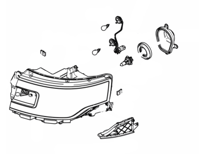 Ford DA8Z-13008-CCP Headlamp Assy