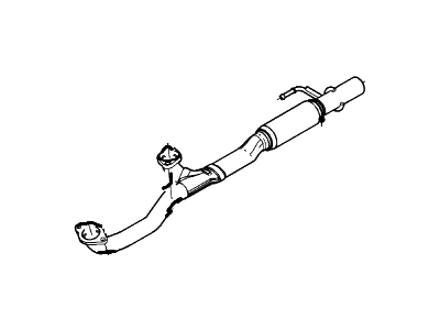 Ford BT4Z-5G274-A Pipe - Exhaust