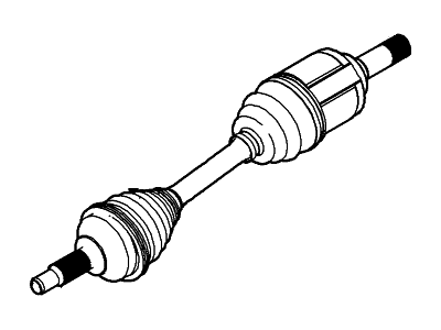 Ford AA5Z-3B437-A Shaft - Front Axle