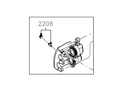 Ford 8C3Z-2V552-ARM Caliper Assy - Brake - Less Pads