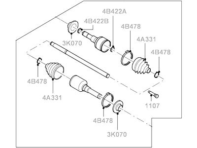 Ford 5L2Z-4K138-B Shaft Assy