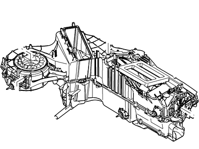 Ford 7C3Z-19B555-A Evaporator And Housing Assy