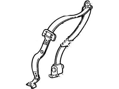 Ford F87Z-98611B09-BBB Seat Belt Assembly