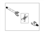 Ford BC3Z-3220-A Shaft - Front Axle