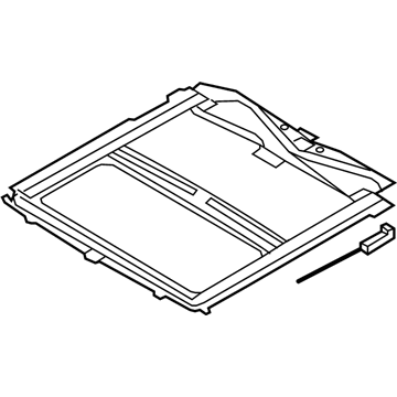 Ford BC3Z-26502C22-A Frame - Sliding Roof Panel Opening