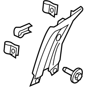 Lincoln FA1Z-5824356-AC Trim - "B" Pillar