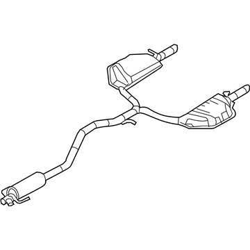 Mercury 6E5Z-5230-AB Muffler Assy - Centre And Rear