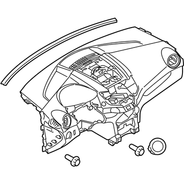 Ford D2BZ-5404320-CC Panel - Instrument