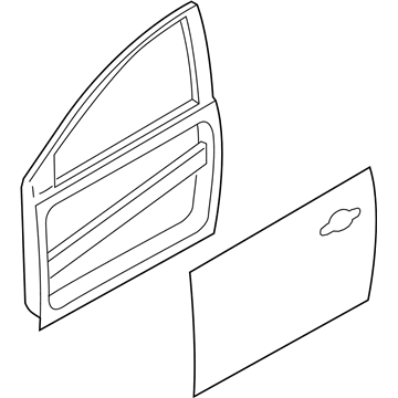 Ford CP9Z-5820125-A Door Assy - Front - Less Hinges