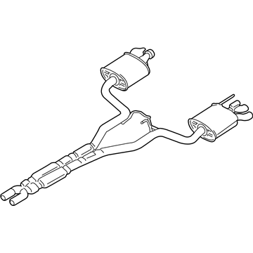 Ford FR3Z-5230-N Muffler Assy - Centre And Rear