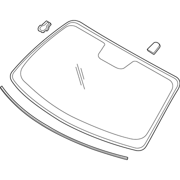 Ford FR3Z-6303100-A Glass - Windscreen