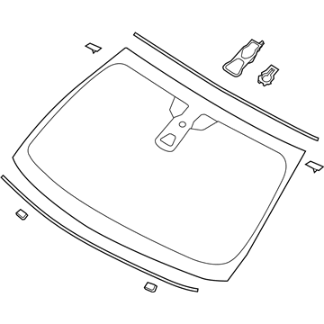 Lincoln DE9Z-7403100-B Glass - Windscreen