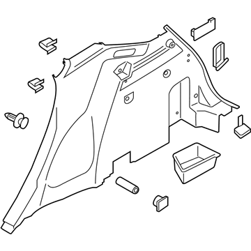 Lincoln GJ7Z-7831012-AA Trim Assy - Quarter