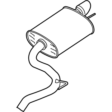 Ford JR3Z-5230-FA Muffler And Pipe Assy - Rear