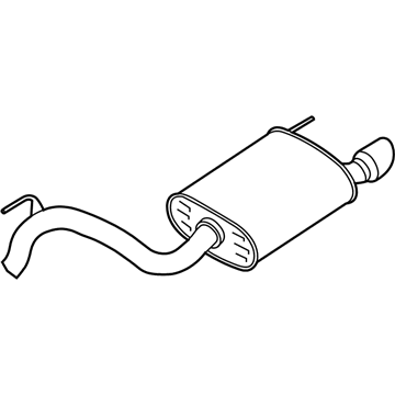 Ford JR3Z-5230-FB Muffler And Pipe Assy - Rear