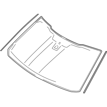 Ford GL3Z-1503100-C Glass - Windscreen