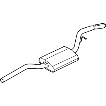 Ford CV6Z-5230-Y Muffler Assy - Centre And Rear