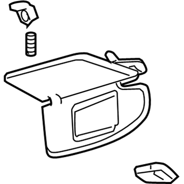 Lincoln 7H6Z-5404105-AA Visor Assy - Sun