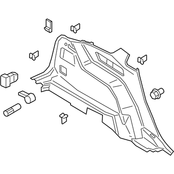 Ford FT4Z-5831013-FA Trim Assy - Quarter