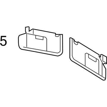 Lincoln AA1Z-7804105-BC Visor Assy - Sun