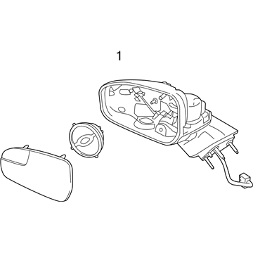 Ford DS7Z-17682-A Mirror Assy - Rear View Outer