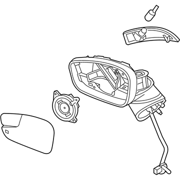 Ford BE8Z-17683-A Mirror Assy - Rear View Outer