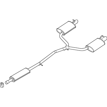 Ford BB5Z-5230-C Muffler Assy - Centre And Rear