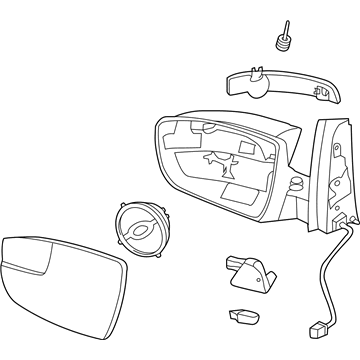 Ford DM5Z-17682-D Mirror Assy - Rear View Outer