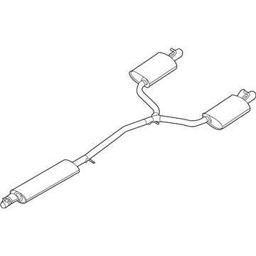 Ford DB5Z-5230-C Muffler Assy - Centre And Rear