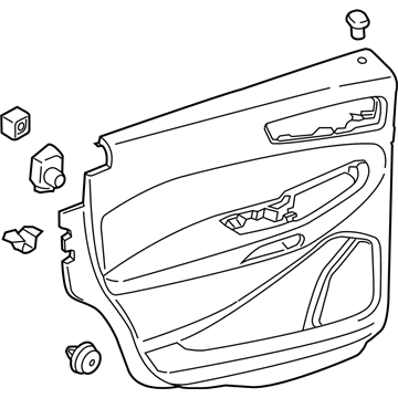 Ford FT4Z-5827411-BD Panel - Door Trim - Upper