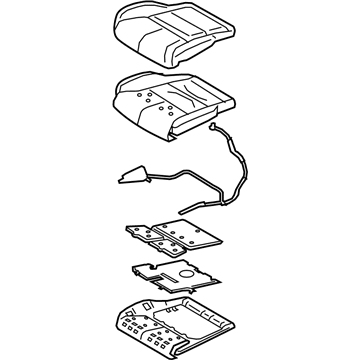 Lincoln JL7Z-78632A22-CA Pad - Seat Cushion
