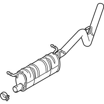 Ford BC3Z-5230-A Muffler And Pipe Assy - Rear