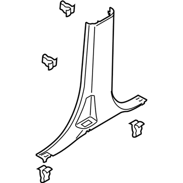 Ford FL3Z-1624346-AB Trim - "B" Pillar