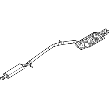 Mercury 8T5Z-5230-A Muffler And Pipe Assy - Rear