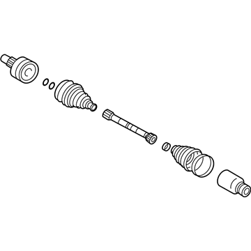 Ford YL8Z-3A427-AA Shaft - Front Axle