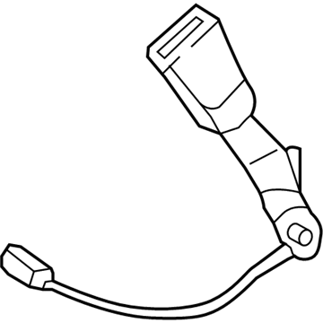 Lincoln DG9Z-5461203-AR Buckle Assy - Seat Belt